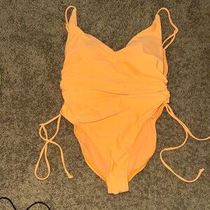Kids Orange One Piece Swimsuit